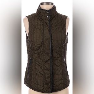 Banana Republic green, quilted vest